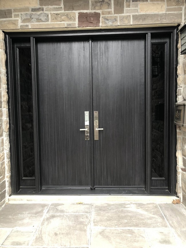 fiberglass-doors-installation-toronto-wide-black