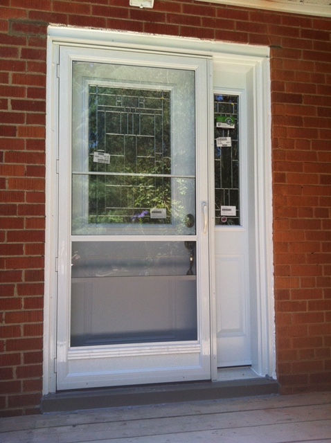 aluminum storm door